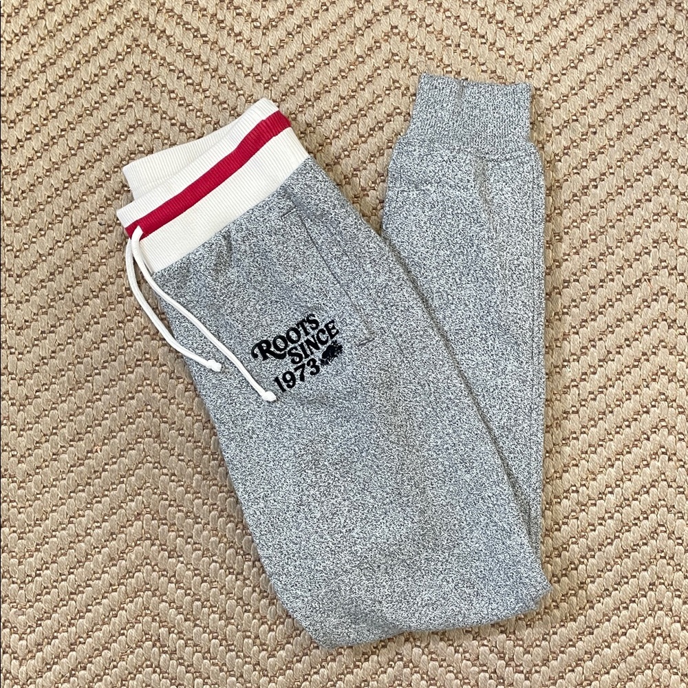 Roots - Cabin Classic Cozy Sweat Pants - Grey / Black - XS